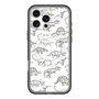 スリムプロテクションプレミアムケース with MagSafe［ Dinosaurs No.2 - White ］