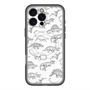スリムプロテクションプレミアムケース with MagSafe［ Dinosaurs No.2 - White ］