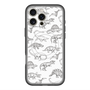 スリムプロテクションプレミアムケース with MagSafe［ Dinosaurs No.2 - White ］