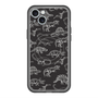スリムプロテクションプレミアムケース with MagSafe［ Dinosaurs No.2 - Black ］