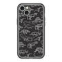 スリムプロテクションプレミアムケース with MagSafe［ Dinosaurs No.2 - Black ］