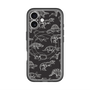 スリムプロテクションプレミアムケース with MagSafe［ Dinosaurs No.2 - Black ］