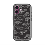 スリムプロテクションプレミアムケース with MagSafe［ Dinosaurs No.2 - Black ］