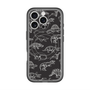 スリムプロテクションプレミアムケース with MagSafe［ Dinosaurs No.2 - Black ］