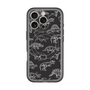 スリムプロテクションプレミアムケース with MagSafe［ Dinosaurs No.2 - Black ］