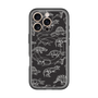 スリムプロテクションプレミアムケース with MagSafe［ Dinosaurs No.2 - Black ］