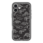 スリムプロテクションプレミアムケース with MagSafe［ Dinosaurs No.2 - Black ］