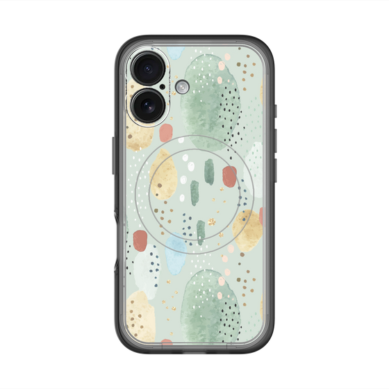 スリムプロテクションプレミアムケース with MagSafe［ 北欧水彩 - 03 ］