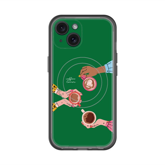 スリムプロテクションプレミアムケース with MagSafe［ Teatime - Green ］