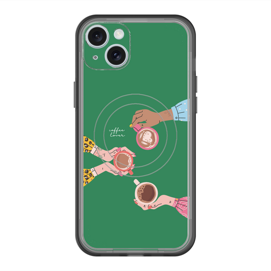 スリムプロテクションプレミアムケース with MagSafe［ Teatime - Green ］