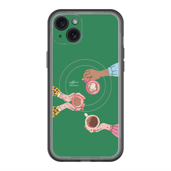 スリムプロテクションプレミアムケース with MagSafe［ Teatime - Green ］