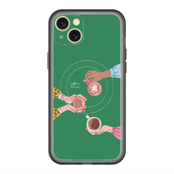 スリムプロテクションプレミアムケース with MagSafe［ Teatime - Green ］