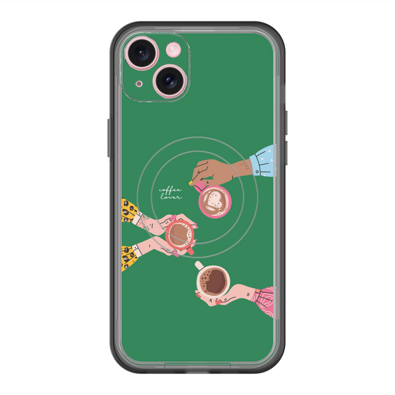 スリムプロテクションプレミアムケース with MagSafe［ Teatime - Green ］