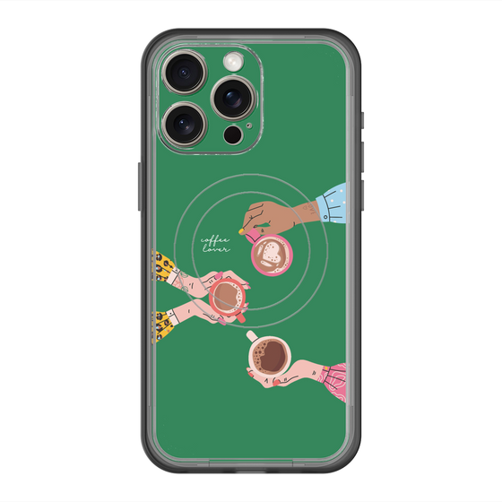スリムプロテクションプレミアムケース with MagSafe［ Teatime - Green ］