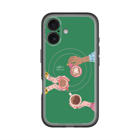スリムプロテクションプレミアムケース with MagSafe［ Teatime - Green ］