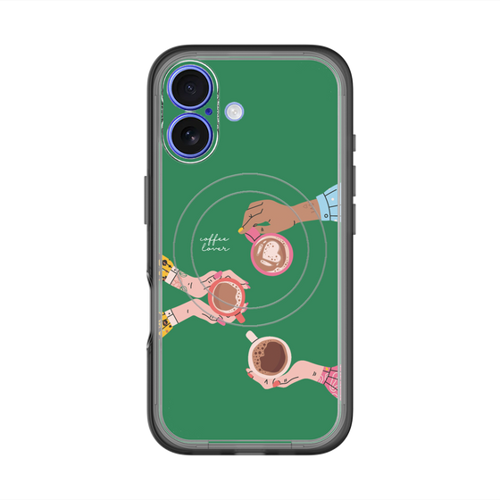 スリムプロテクションプレミアムケース with MagSafe［ Teatime - Green ］