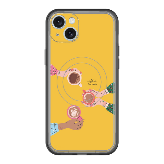 スリムプロテクションプレミアムケース with MagSafe［ Teatime - Yellow ］