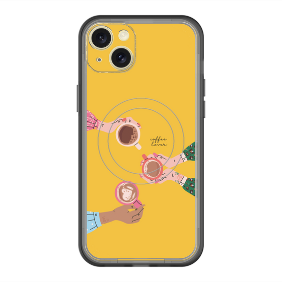 スリムプロテクションプレミアムケース with MagSafe［ Teatime - Yellow ］
