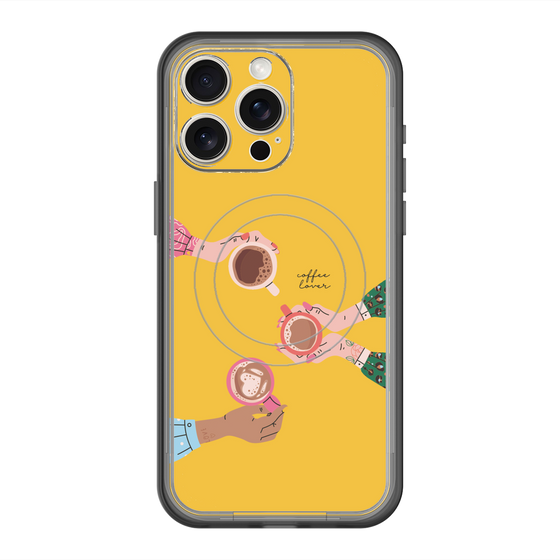 スリムプロテクションプレミアムケース with MagSafe［ Teatime - Yellow ］