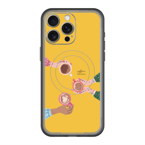 スリムプロテクションプレミアムケース with MagSafe［ Teatime - Yellow ］