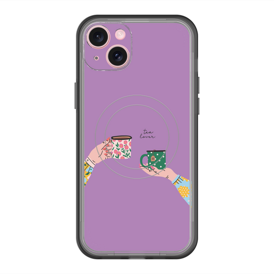 スリムプロテクションプレミアムケース with MagSafe［ Teatime - Purple ］