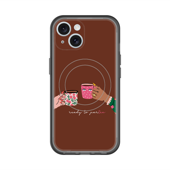 スリムプロテクションプレミアムケース with MagSafe［ Teatime - Brown ］