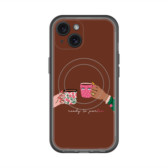 スリムプロテクションプレミアムケース with MagSafe［ Teatime - Brown ］