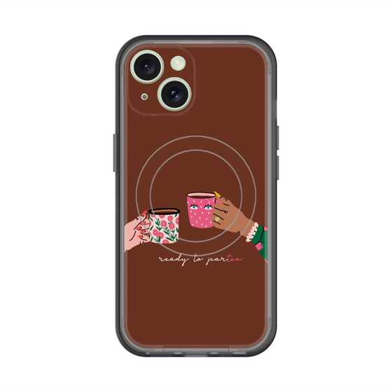 スリムプロテクションプレミアムケース with MagSafe［ Teatime - Brown ］