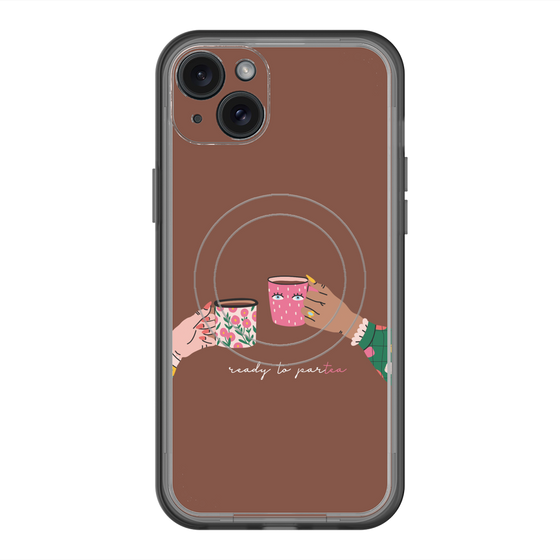 スリムプロテクションプレミアムケース with MagSafe［ Teatime - Brown ］