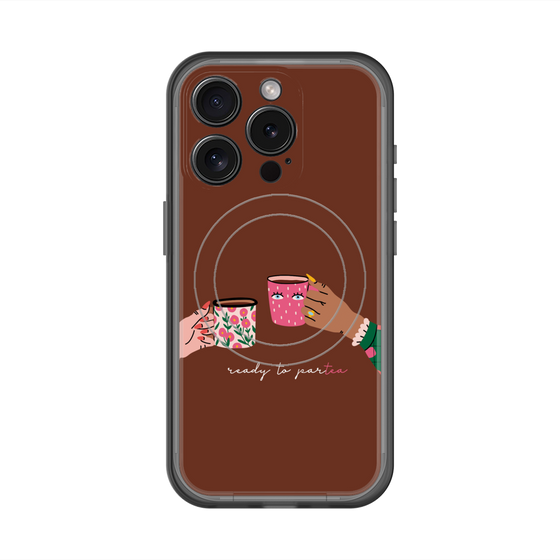 スリムプロテクションプレミアムケース with MagSafe［ Teatime - Brown ］