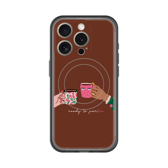 スリムプロテクションプレミアムケース with MagSafe［ Teatime - Brown ］