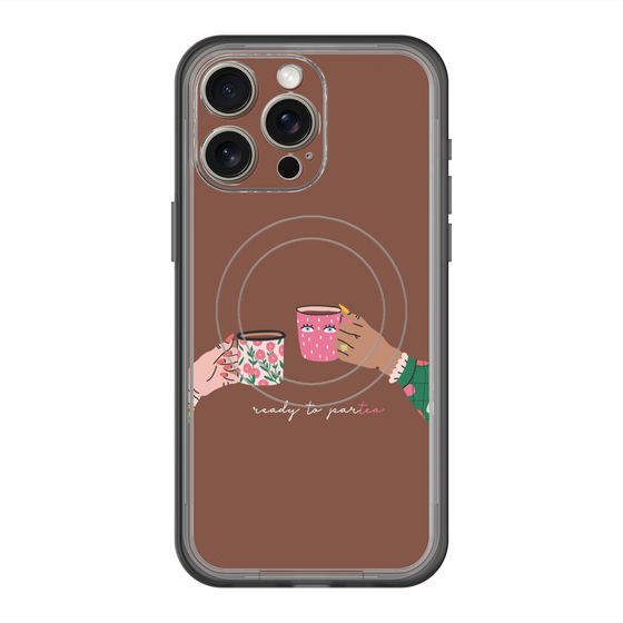 スリムプロテクションプレミアムケース with MagSafe［ Teatime - Brown ］