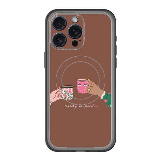 スリムプロテクションプレミアムケース with MagSafe［ Teatime - Brown ］