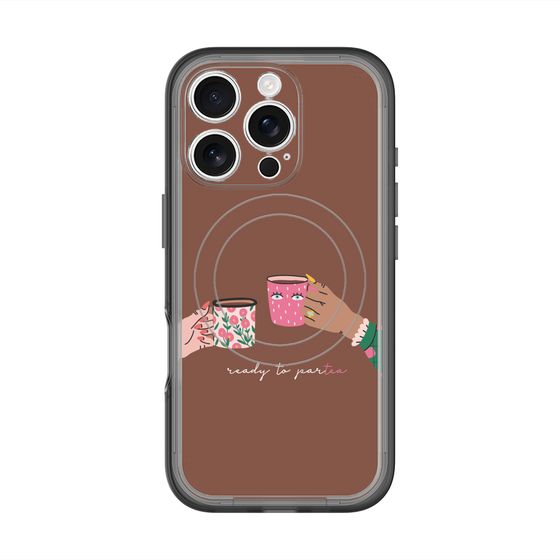 スリムプロテクションプレミアムケース with MagSafe［ Teatime - Brown ］