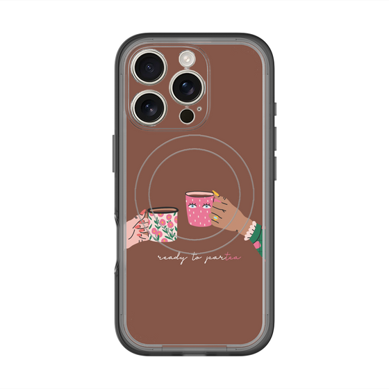 スリムプロテクションプレミアムケース with MagSafe［ Teatime - Brown ］