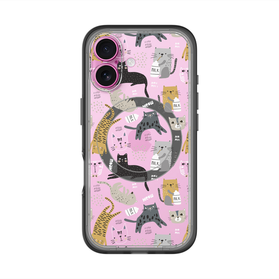 スリムプロテクションプレミアムケース with MagSafe［ Funny Cats - 01 ］