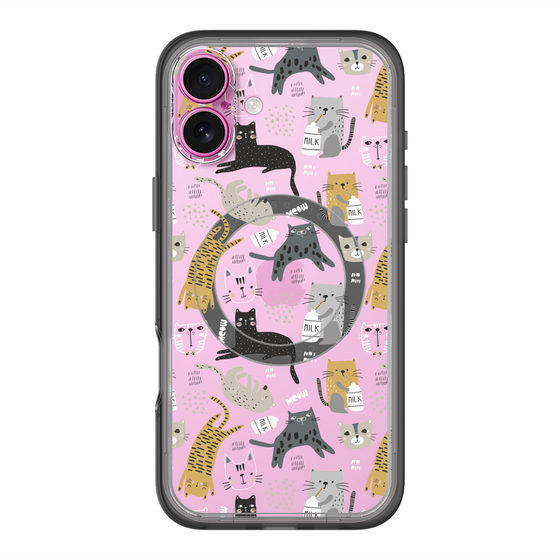 スリムプロテクションプレミアムケース with MagSafe［ Funny Cats - 01 ］