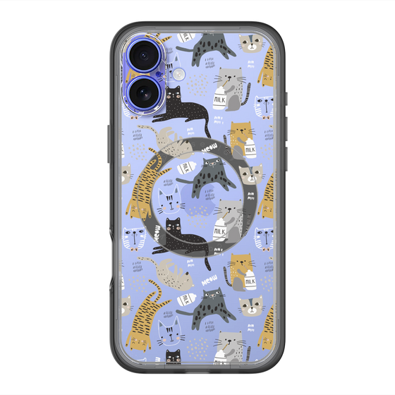 スリムプロテクションプレミアムケース with MagSafe［ Funny Cats - 01 ］