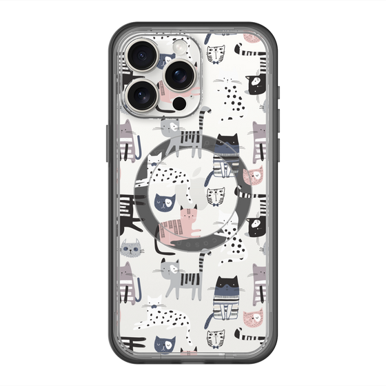 スリムプロテクションプレミアムケース with MagSafe［ Funny Cats - 03 ］
