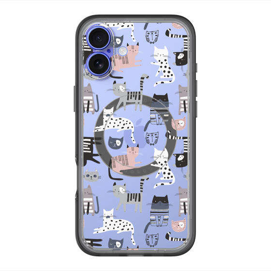 スリムプロテクションプレミアムケース with MagSafe［ Funny Cats - 03 ］