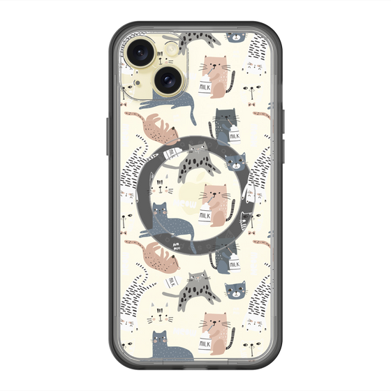 スリムプロテクションプレミアムケース with MagSafe［ Funny Cats - 05 ］