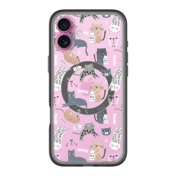 スリムプロテクションプレミアムケース with MagSafe［ Funny Cats - 05 ］
