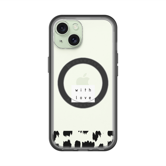 スリムプロテクションプレミアムケース with MagSafe［ artistic texture - 01 ］