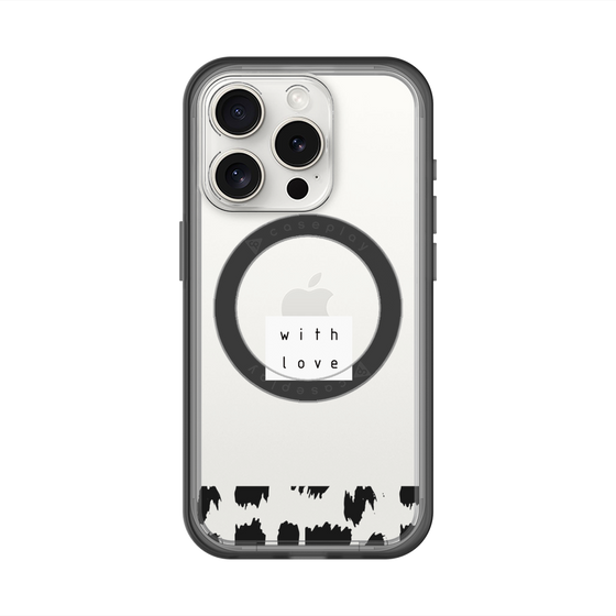 スリムプロテクションプレミアムケース with MagSafe［ artistic texture - 01 ］