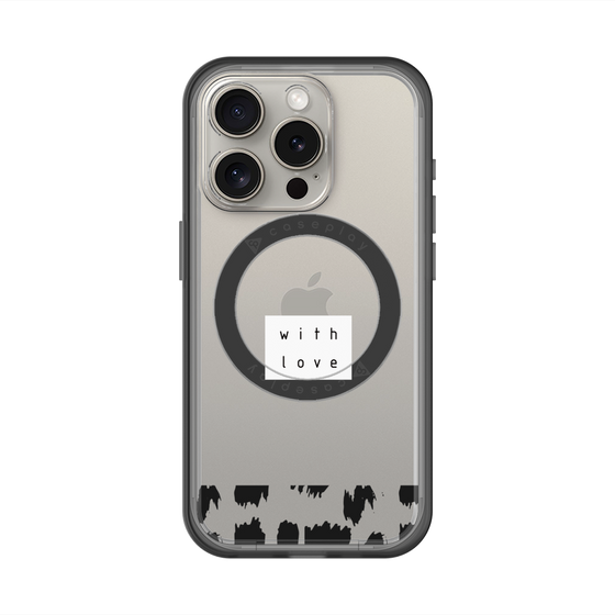 スリムプロテクションプレミアムケース with MagSafe［ artistic texture - 01 ］