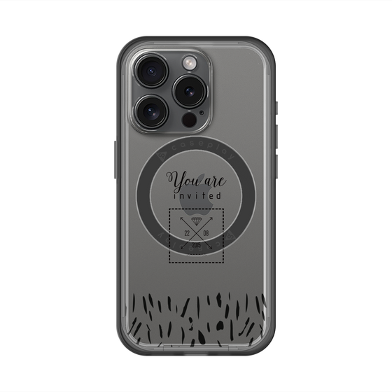 スリムプロテクションプレミアムケース with MagSafe［ artistic texture - 02 ］