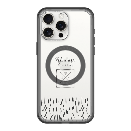 スリムプロテクションプレミアムケース with MagSafe［ artistic texture - 02 ］