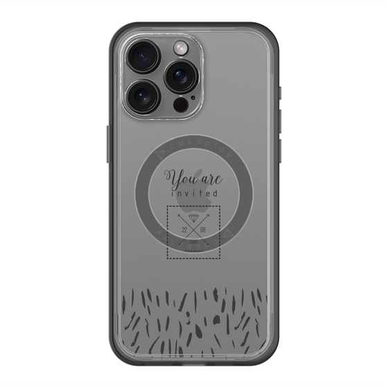 スリムプロテクションプレミアムケース with MagSafe［ artistic texture - 02 ］