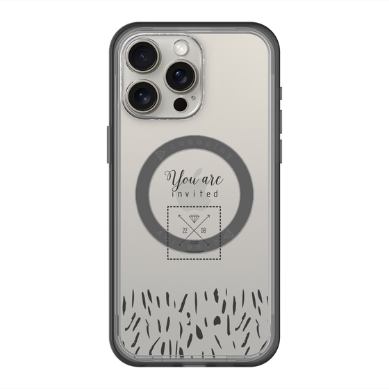 スリムプロテクションプレミアムケース with MagSafe［ artistic texture - 02 ］