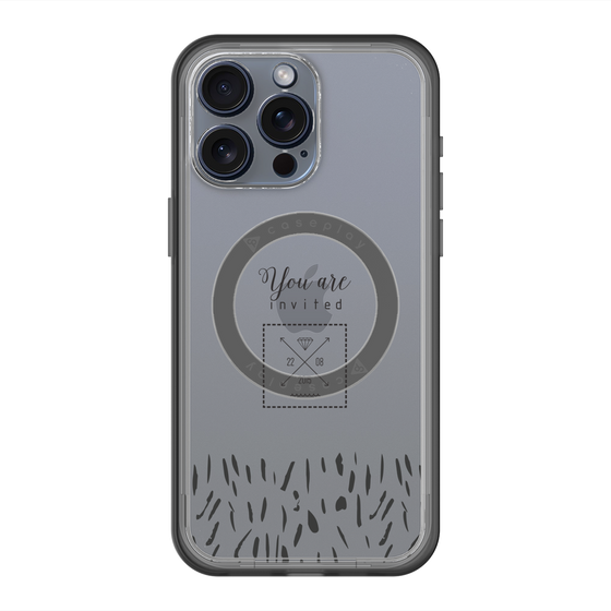 スリムプロテクションプレミアムケース with MagSafe［ artistic texture - 02 ］